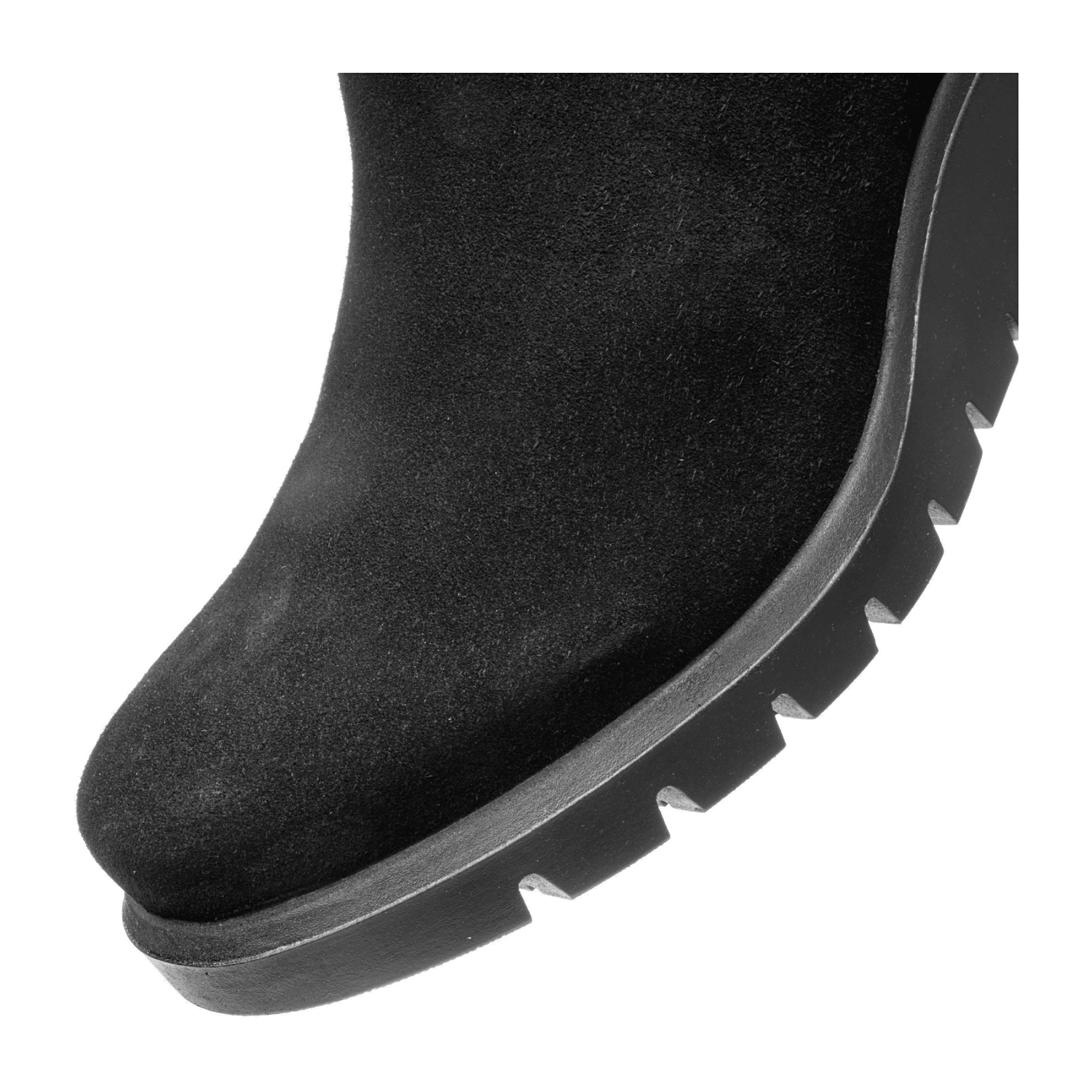 ARA COMO Women's Nubuck Leather Boots Black Classic with Zipper and Winter Lining - Bartel-Shop