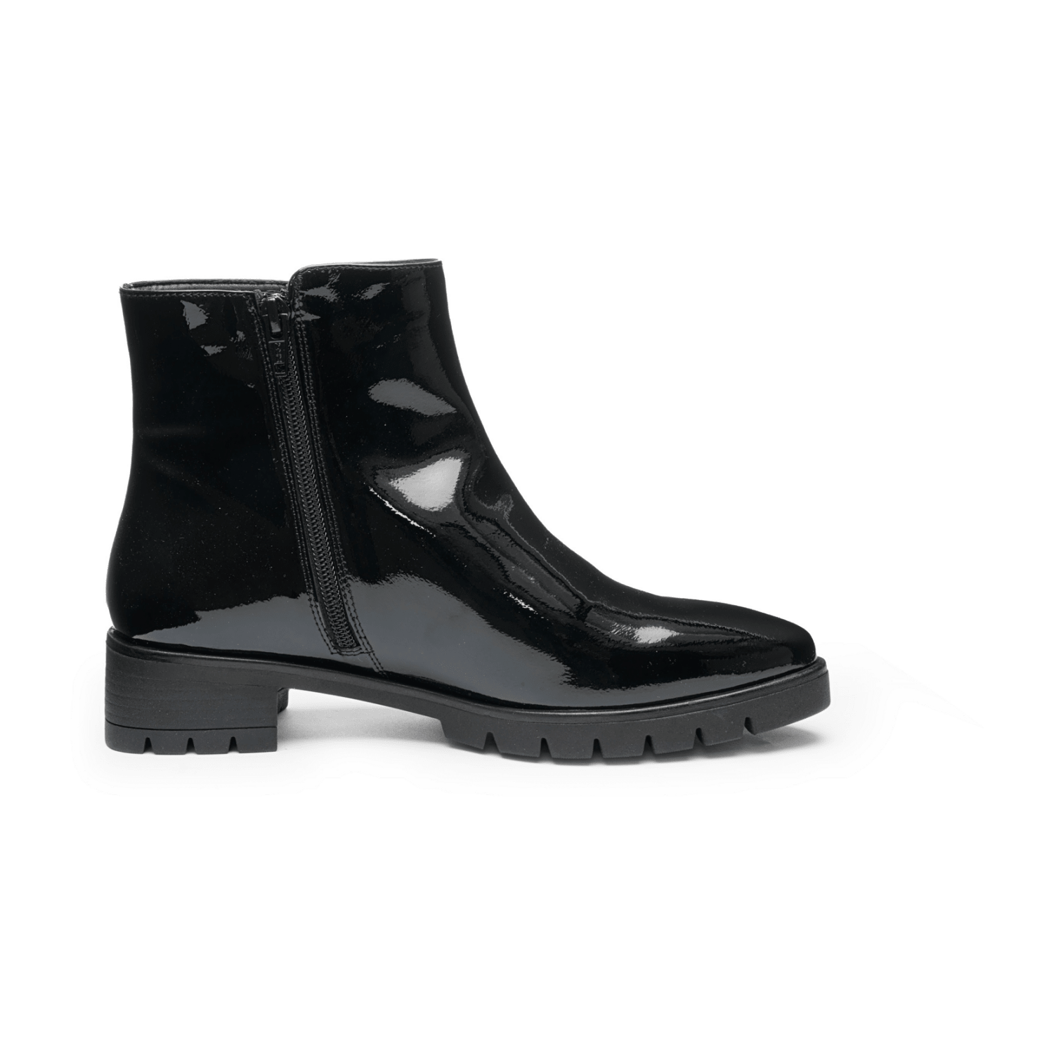 ARA Napoli Women's Derby Lace-Up Ankle Boots with Mesh Upper, Leather Lining, and Rubber Sole in Black - Bartel-Shop