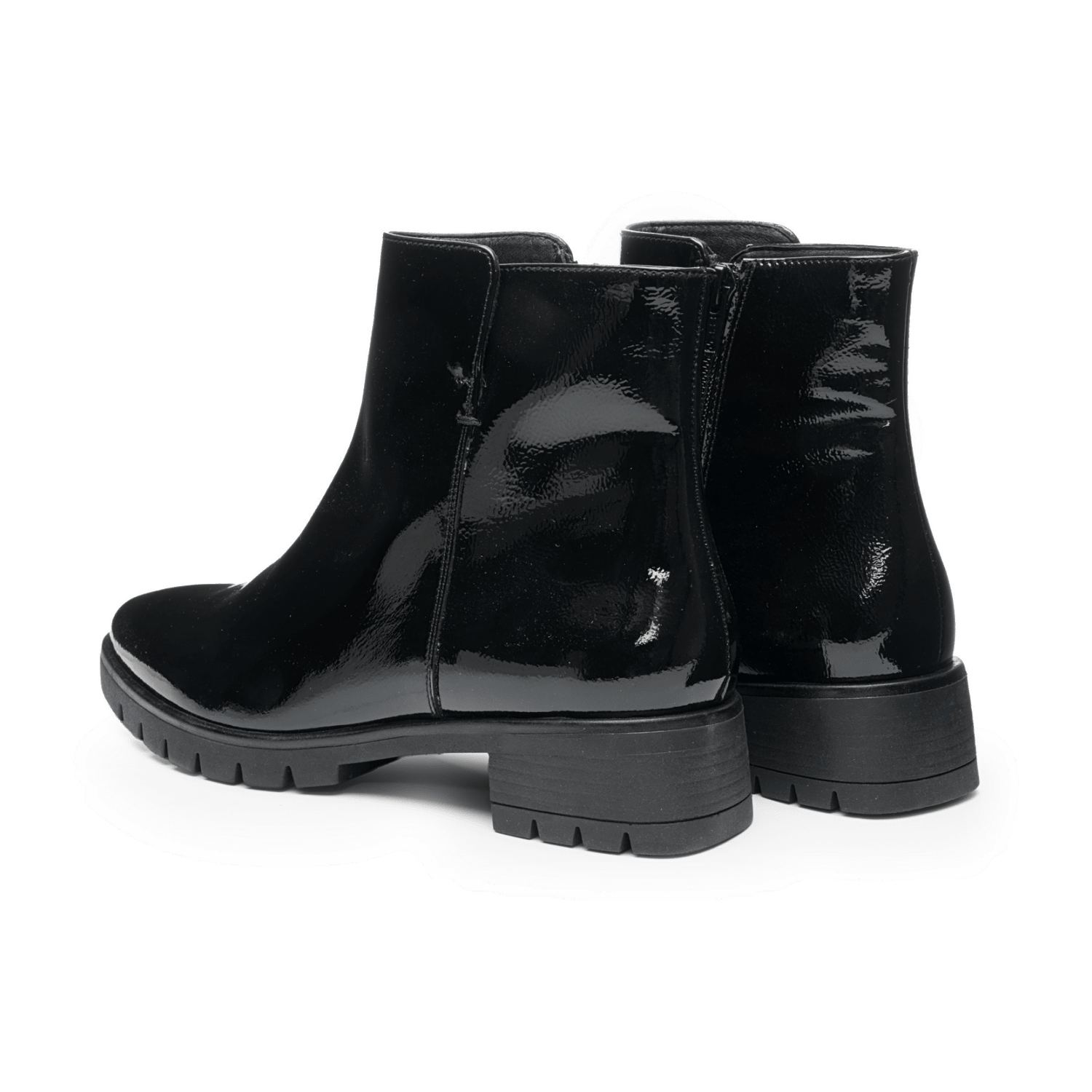 ARA Napoli Women's Derby Lace-Up Ankle Boots with Mesh Upper, Leather Lining, and Rubber Sole in Black - Bartel-Shop