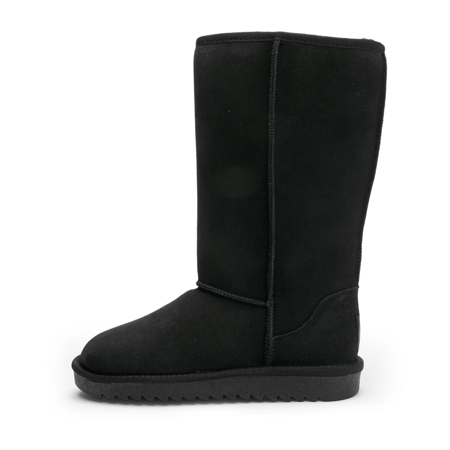 ARA Women's Alaska Bootie Faux Suede Pull-On Boots with Wool Lining Black Classic - Bartel-Shop
