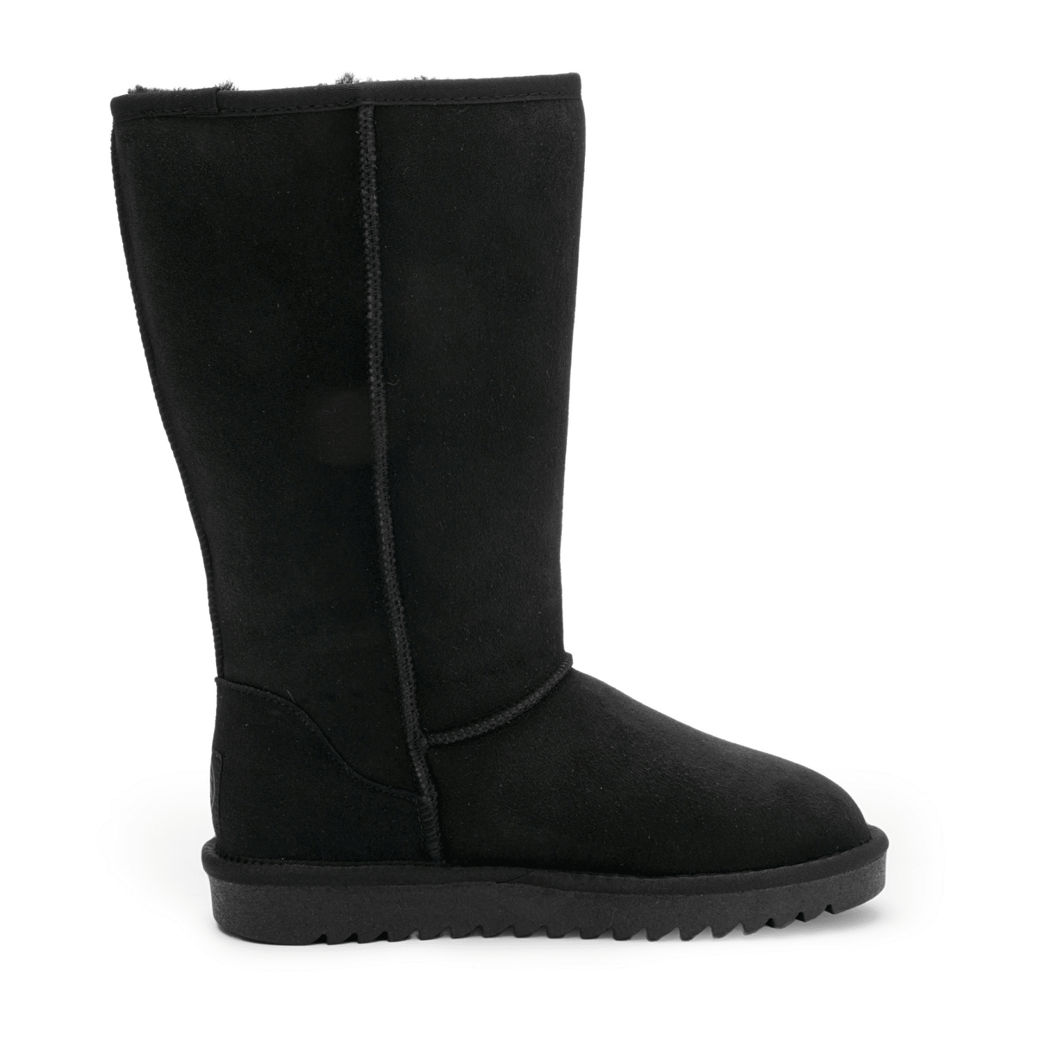 ARA Women's Alaska Bootie Faux Suede Pull-On Boots with Wool Lining Black Classic - Bartel-Shop