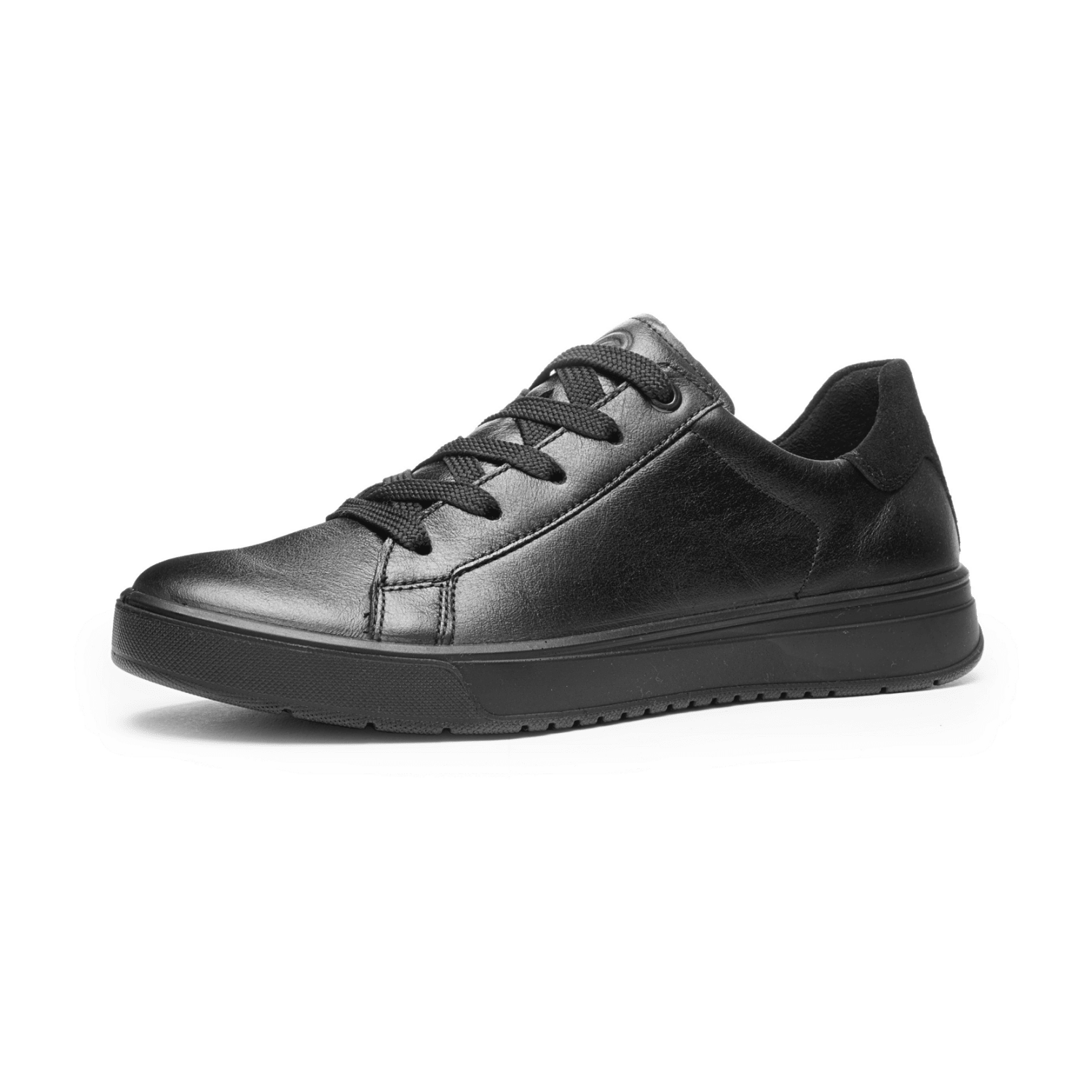 Ara ROM Women's Lace-Up Shoe Sporty Leather Oxfords Black