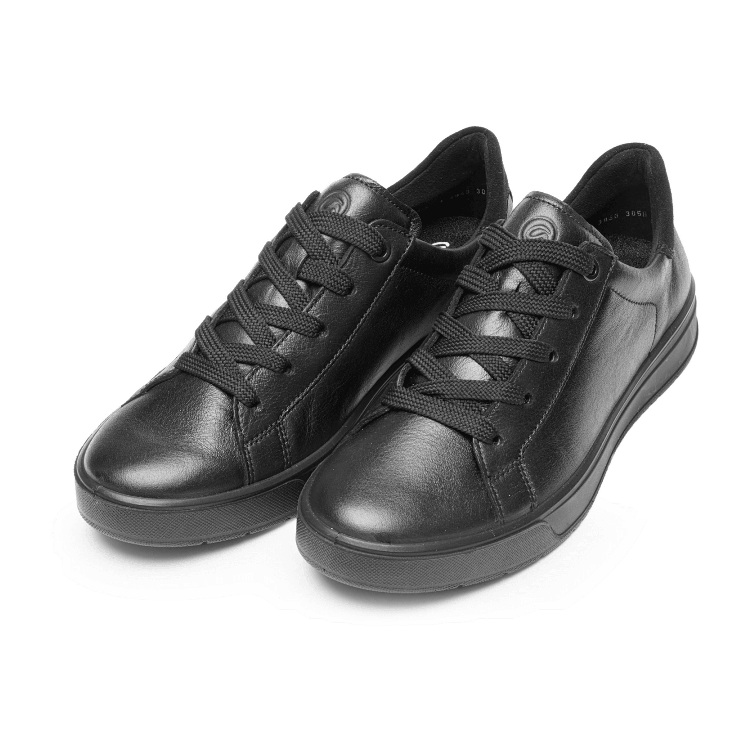 Ara ROM Women's Lace-Up Shoe Sporty Leather Oxfords Black