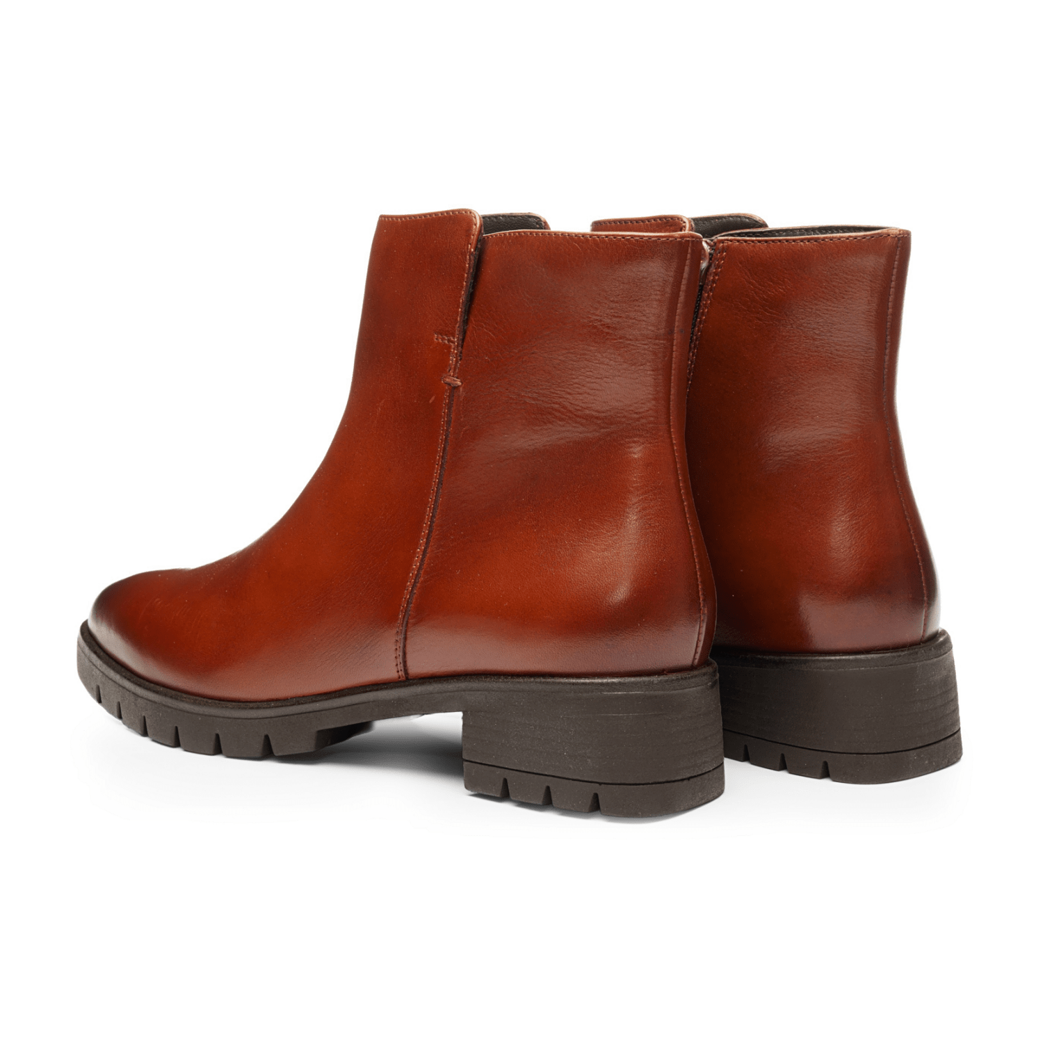 ARA Napoli Stiefelette für Damen aus Glattleder in braun mit Reißverschluss Klassischer Stil - Bartel-Shop