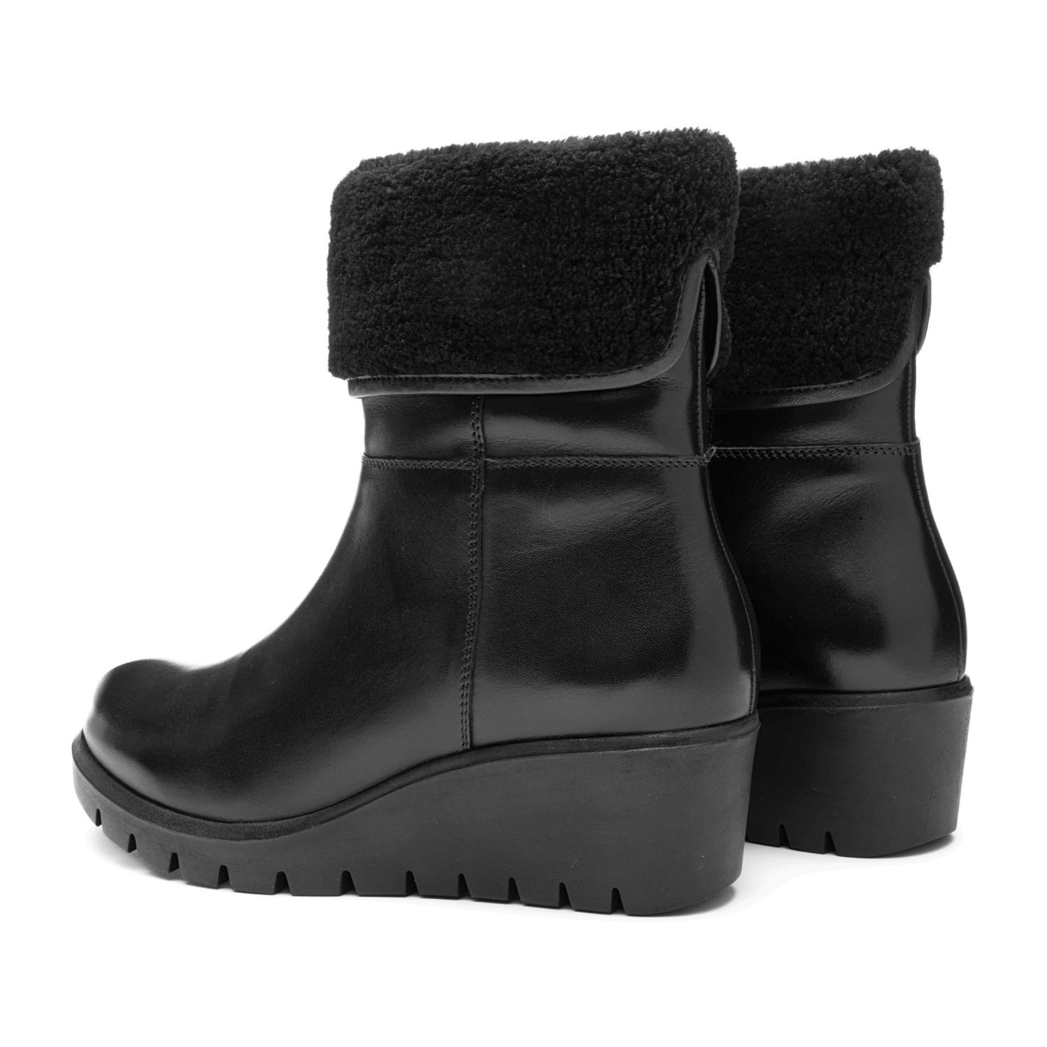 ARA COMO Women's Boots in Smooth Leather with Zipper and Winter Lining - Bartel-Shop