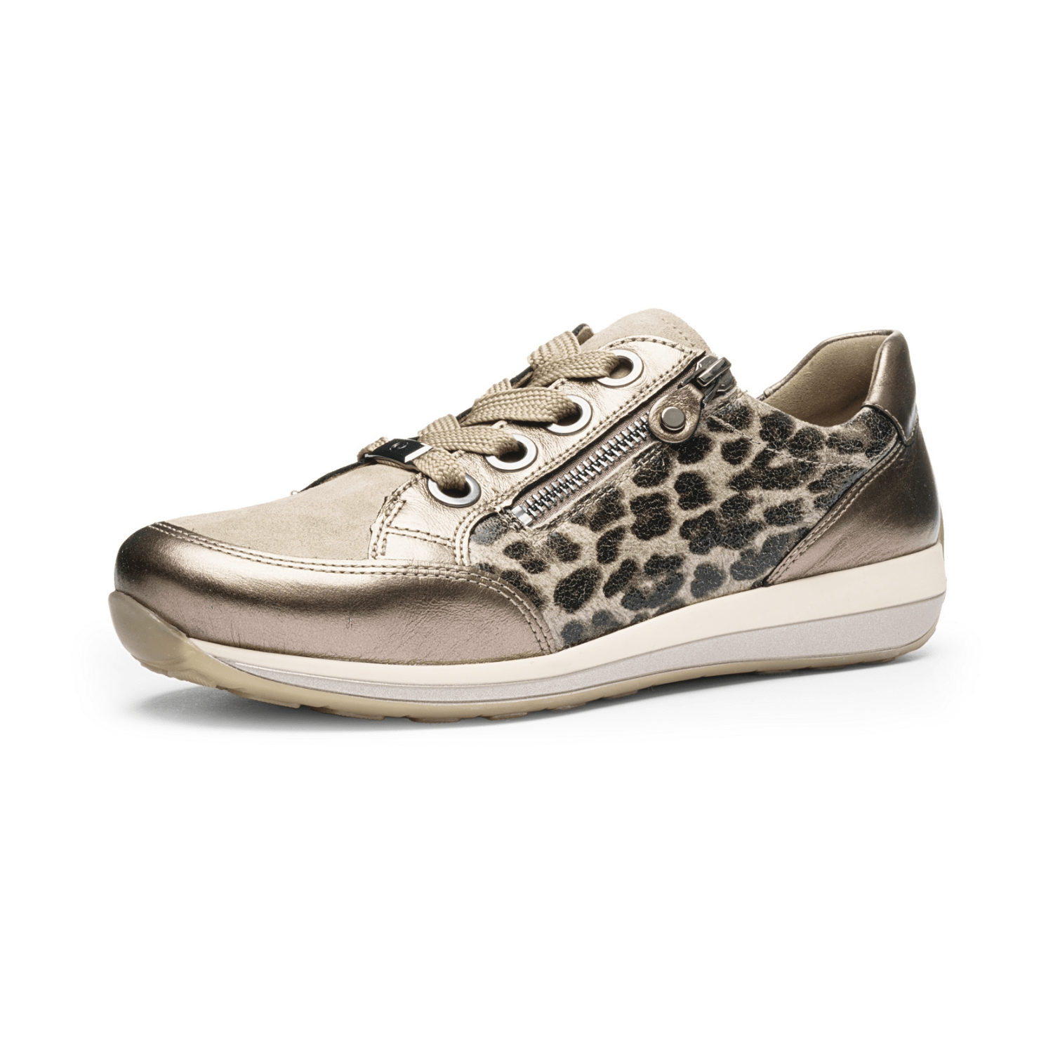 ARA Women's Animal Print Buckle Chelsea Boots in Suede - Bartel-Shop