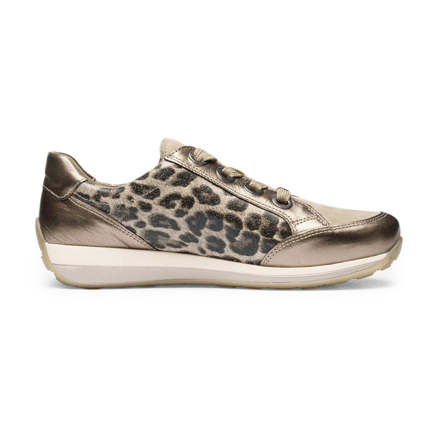 ARA Women's Animal Print Buckle Chelsea Boots in Suede - Bartel-Shop