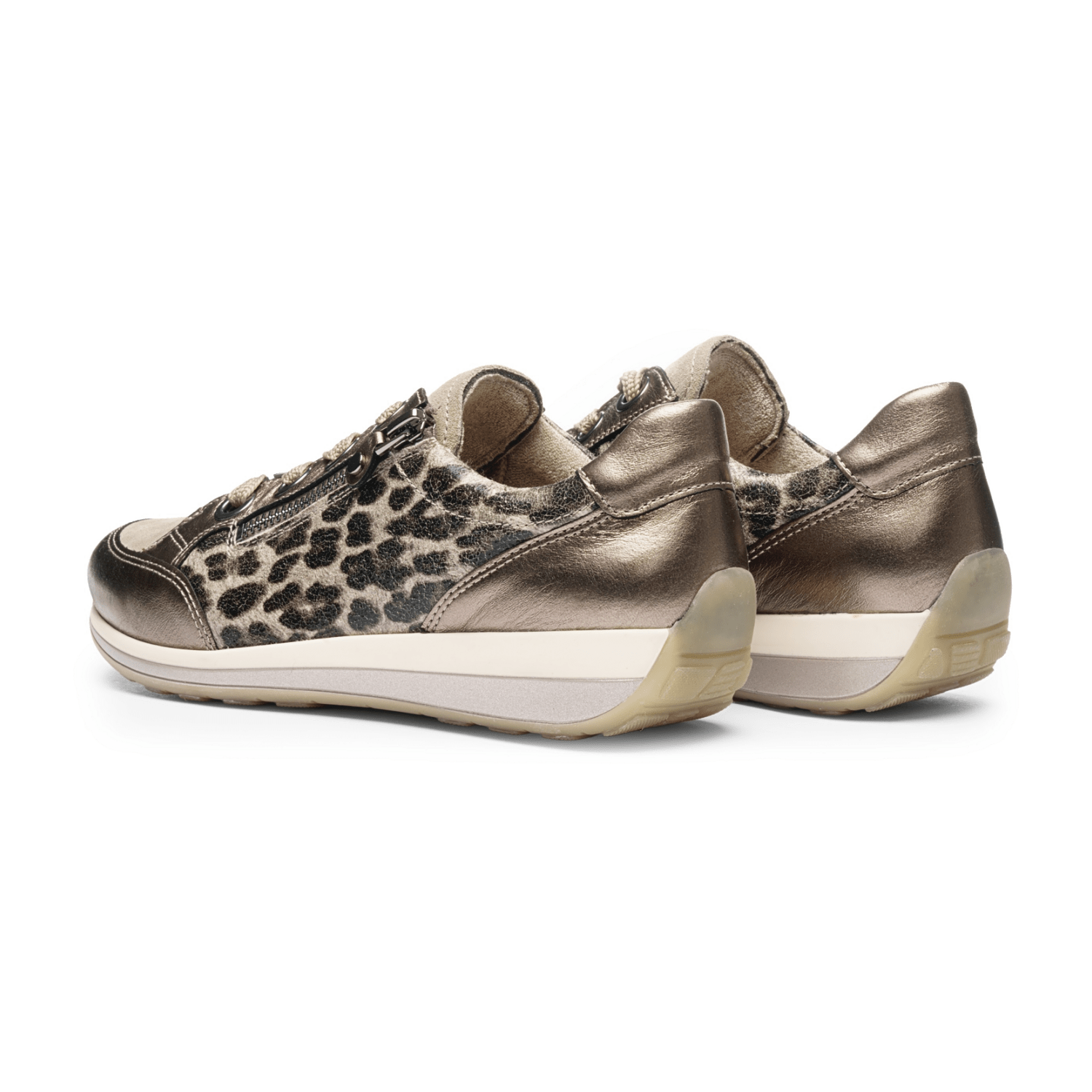 ARA Women's Animal Print Buckle Chelsea Boots in Suede - Bartel-Shop