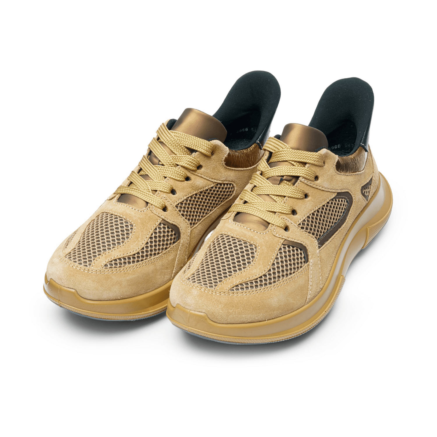 ARA Motion Sneaker Women's Beige Lace-Up Shoes with Removable Insole - Bartel-Shop