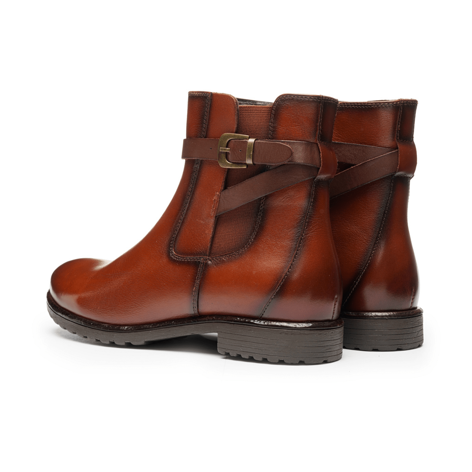 ARA LIVERPOOL G Women's Chelsea Boots Smooth Leather Brown with Shearling Lining Pull-On Ankle Boot Classic