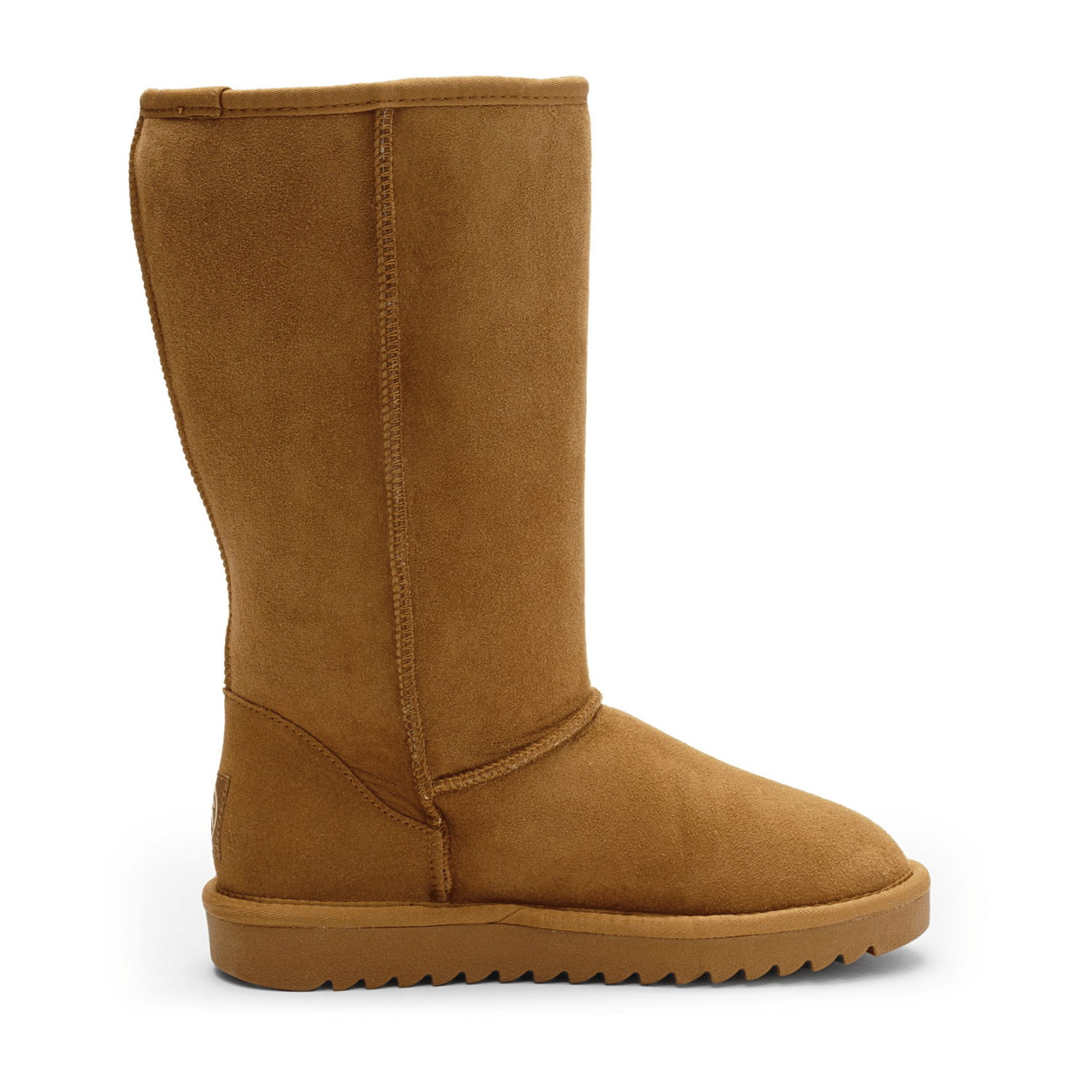 ARA Women's Alaska Suede-Look Bootie with Wool Lining, Pull-On Ankle Boot Classic Cognac - Bartel-Shop