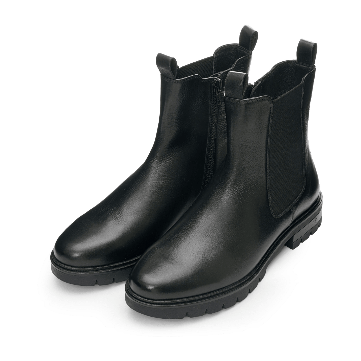 ARA CAMBRIDGE Women's Leather Ankle Boots with Faux Fur Lining - Black - Bartel-Shop