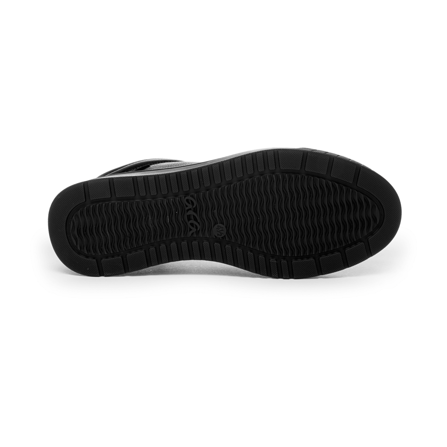 ARA Rom Sneaker for Women in Black Smooth Leather with Lace-Up Closure and Round Toe