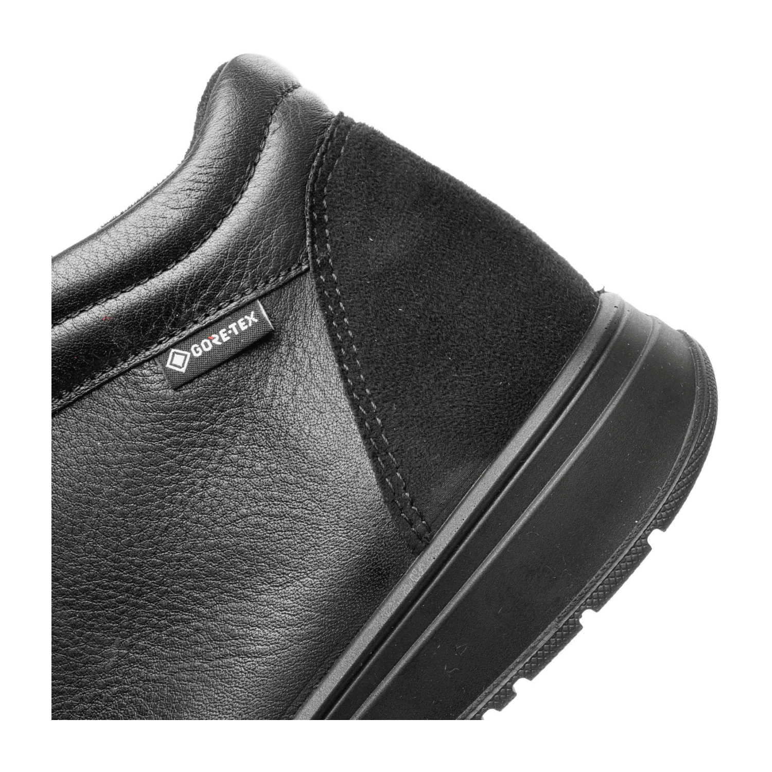 ARA Rom Sneaker for Women in Black Smooth Leather with Lace-Up Closure and Round Toe