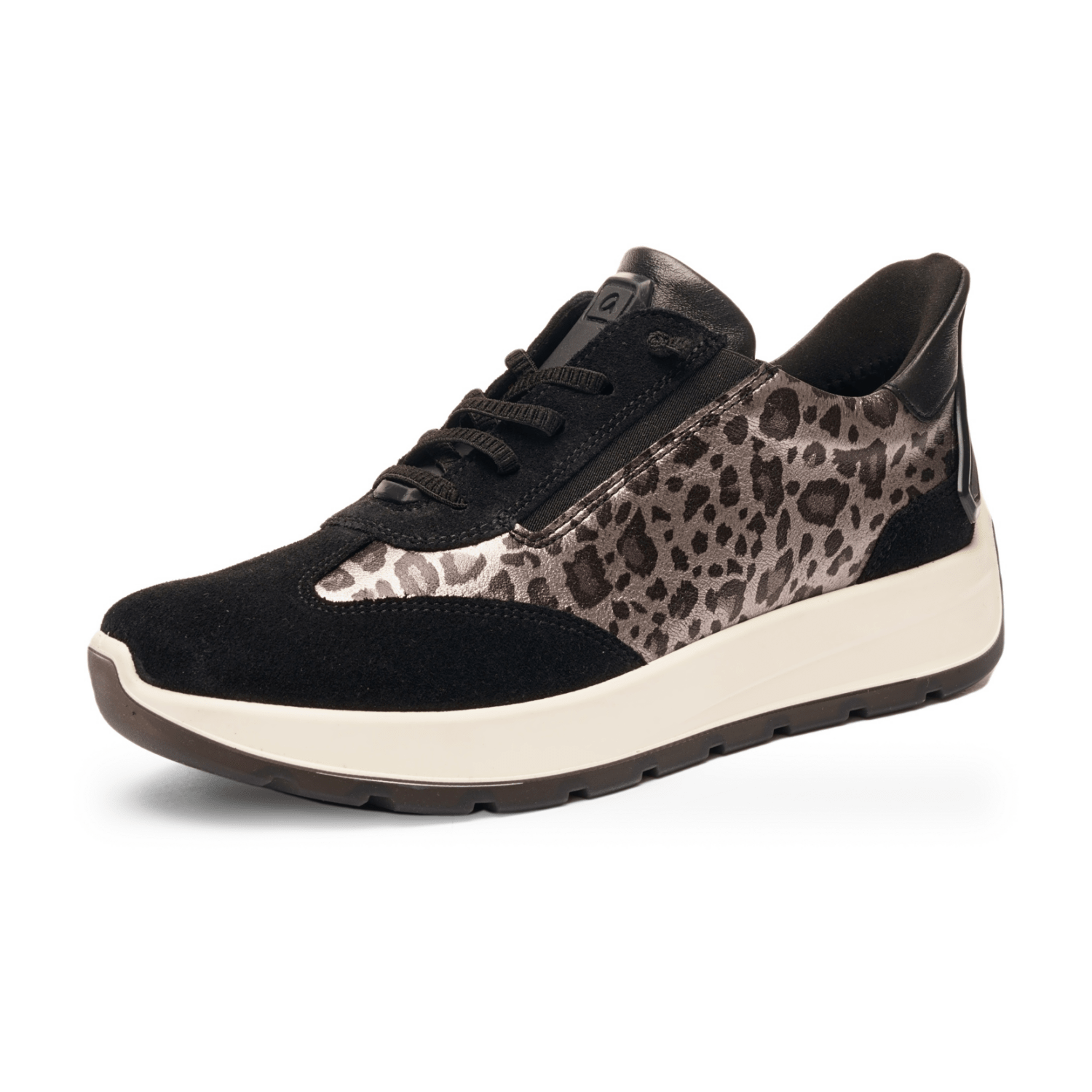 Ara NEW YORK NE Women's Sneakers Athletic Lace-Up Black Leather - Bartel-Shop