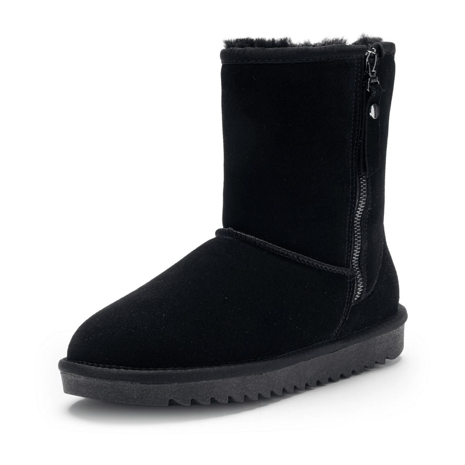 Ara ALASKA ALAS Women's Boots in Black Suede with Wool Lining Classic Pull-On Boot - Bartel-Shop