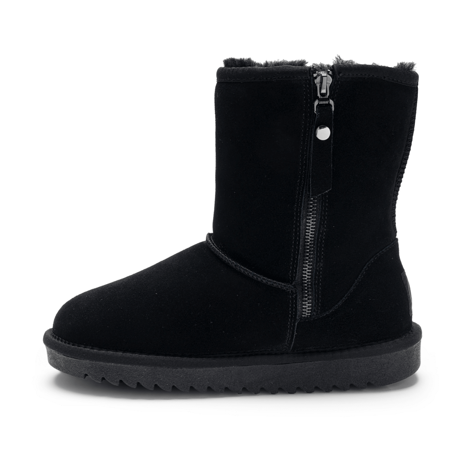 Ara ALASKA ALAS Women's Boots in Black Suede with Wool Lining Classic Pull-On Boot - Bartel-Shop