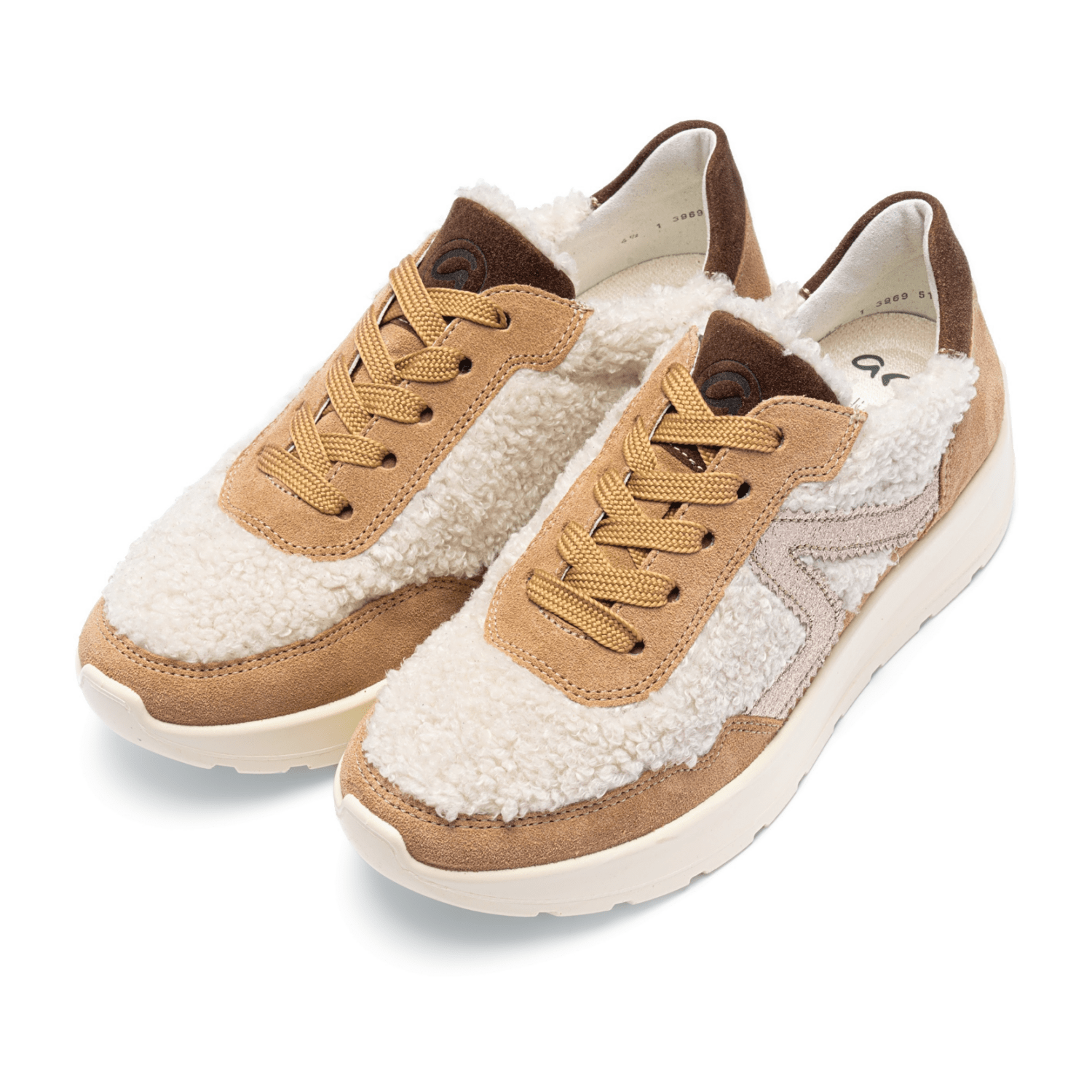 ARA New York Women's Sneakers in Brown Suede with Lace-Up Closure and Removable Insole