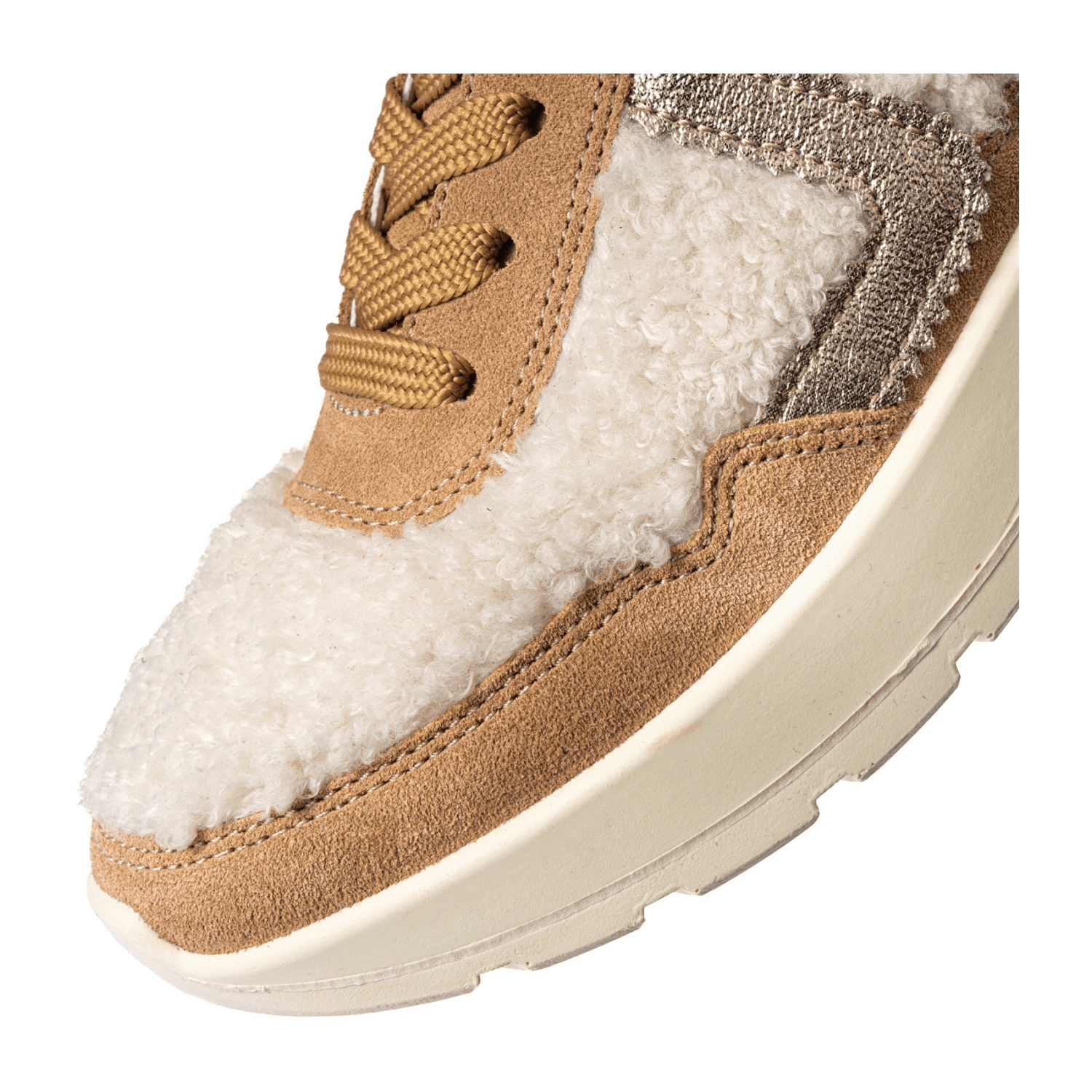ARA New York Women's Sneakers in Brown Suede with Lace-Up Closure and Removable Insole