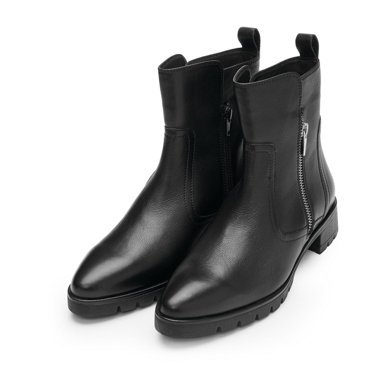 ARA Napoli Women's Black Ankle Boots with Lace-Up Detail and Warm Lining - Bartel-Shop
