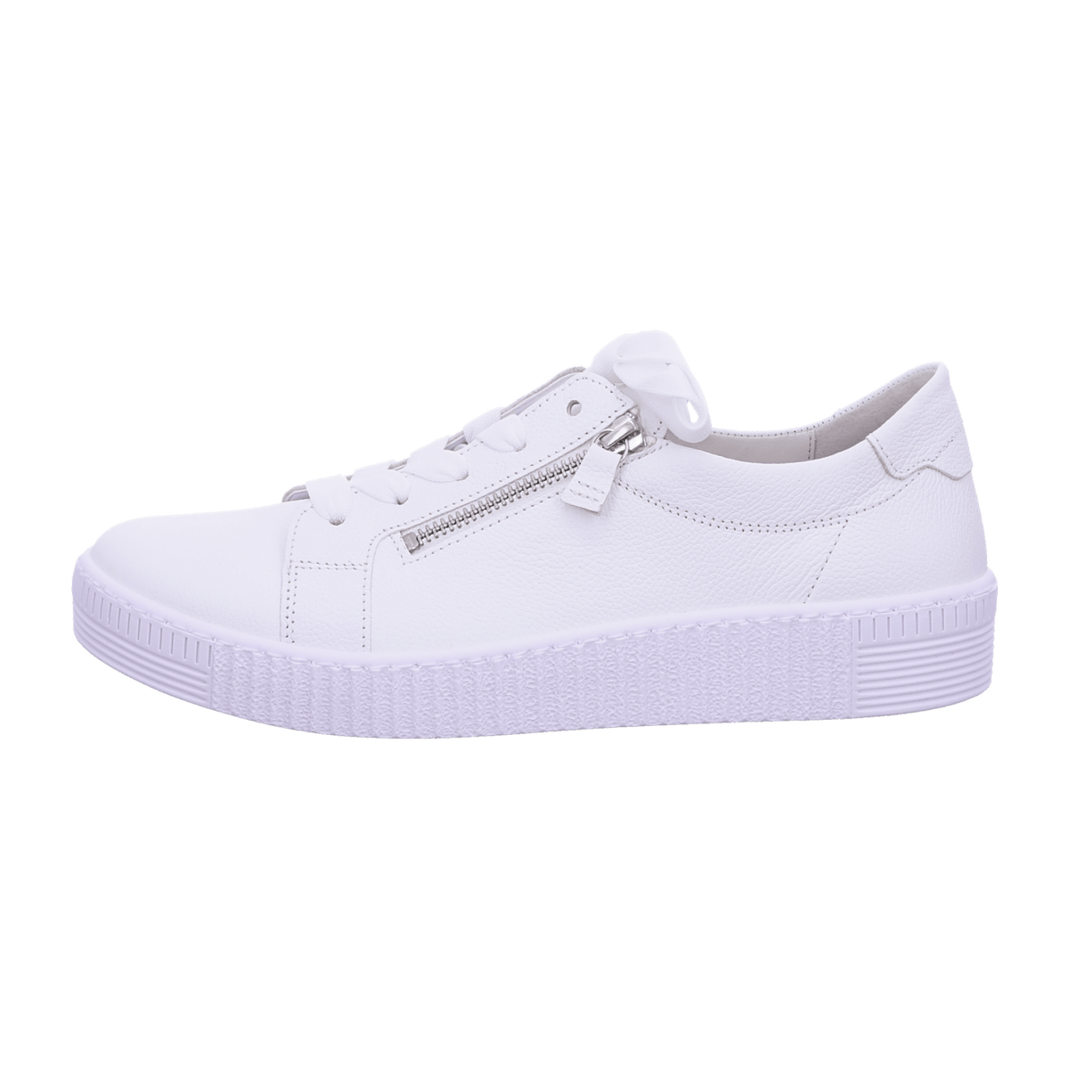 Gabor Jollys Women's Trainers White Leather - Lightweight Flexible