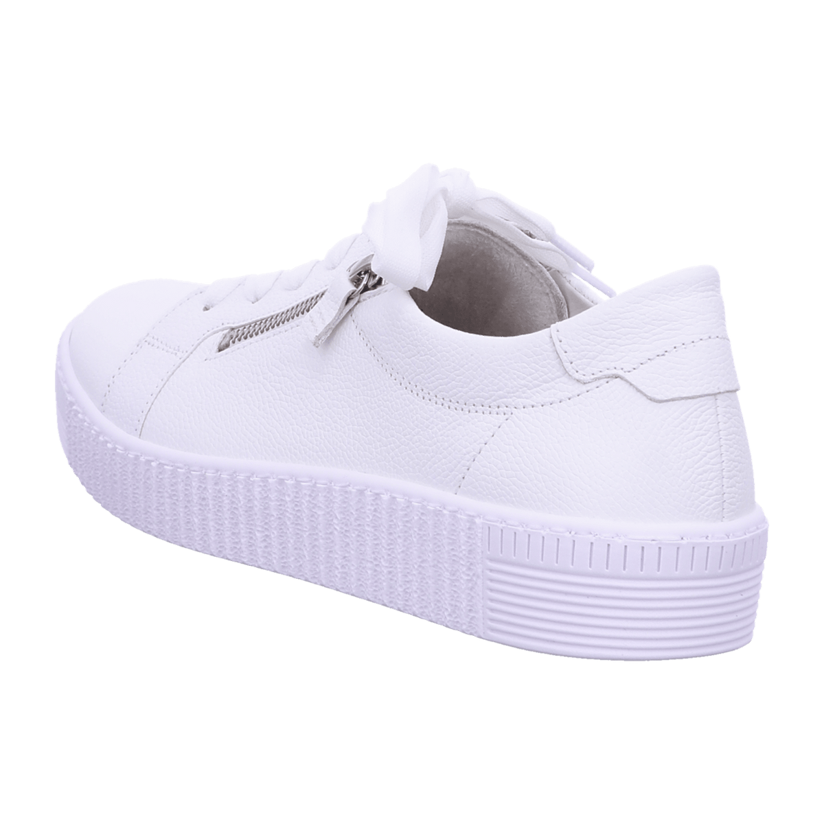 Gabor Jollys Women's Trainers White Leather - Lightweight Flexible