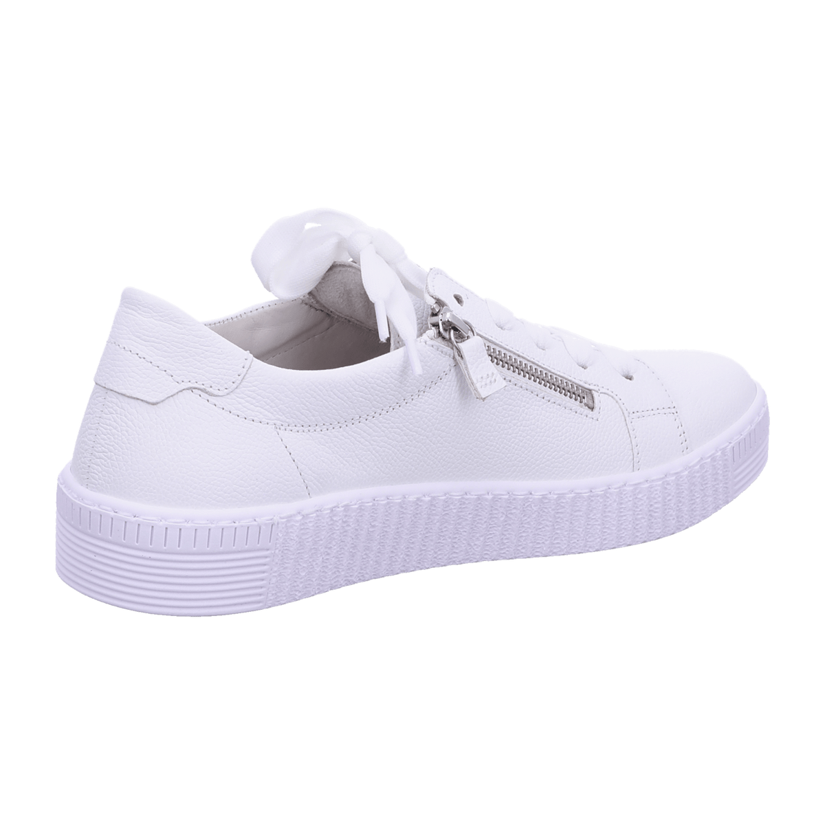 Gabor Jollys Women's Trainers White Leather - Lightweight Flexible