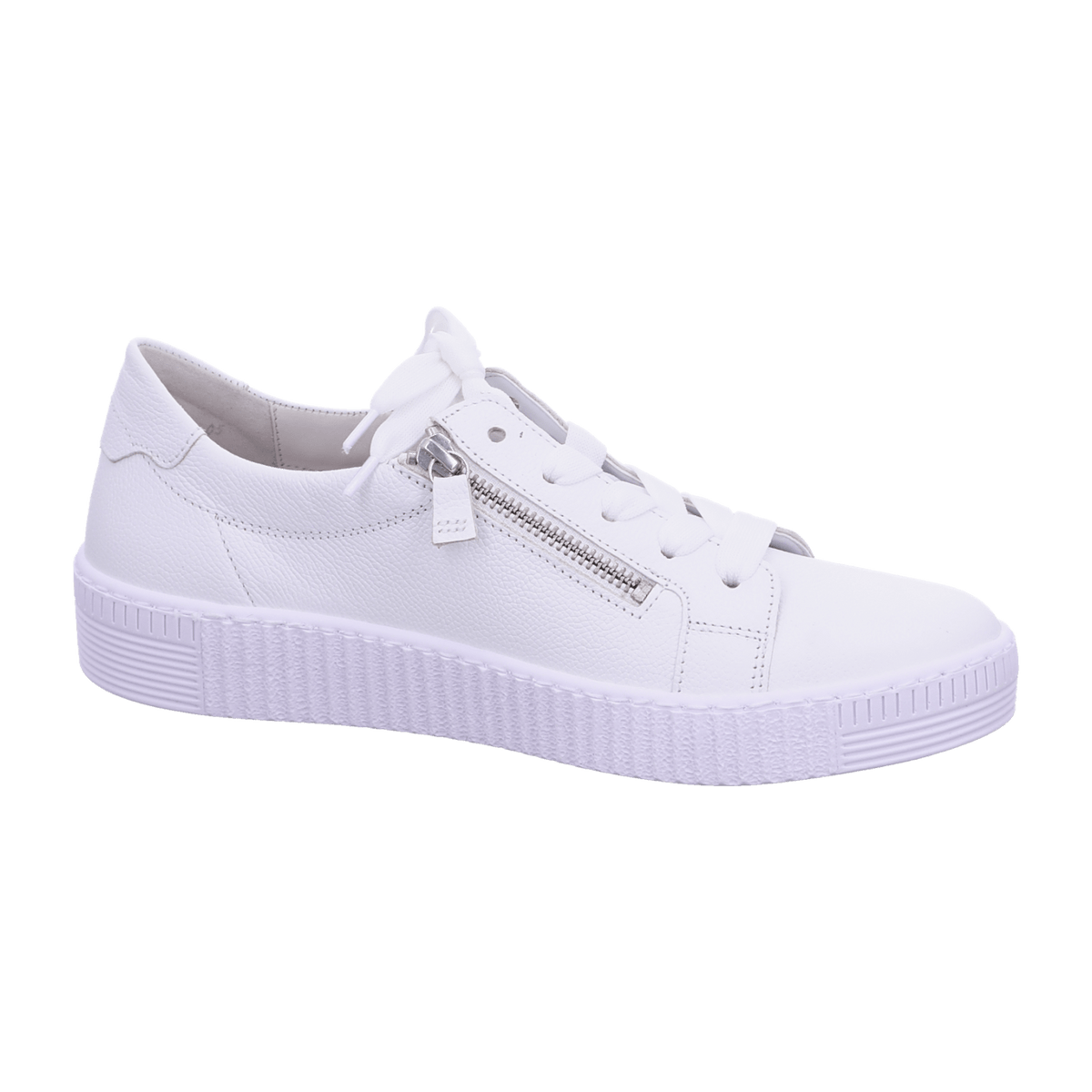 Gabor Jollys Women's Trainers White Leather - Lightweight Flexible