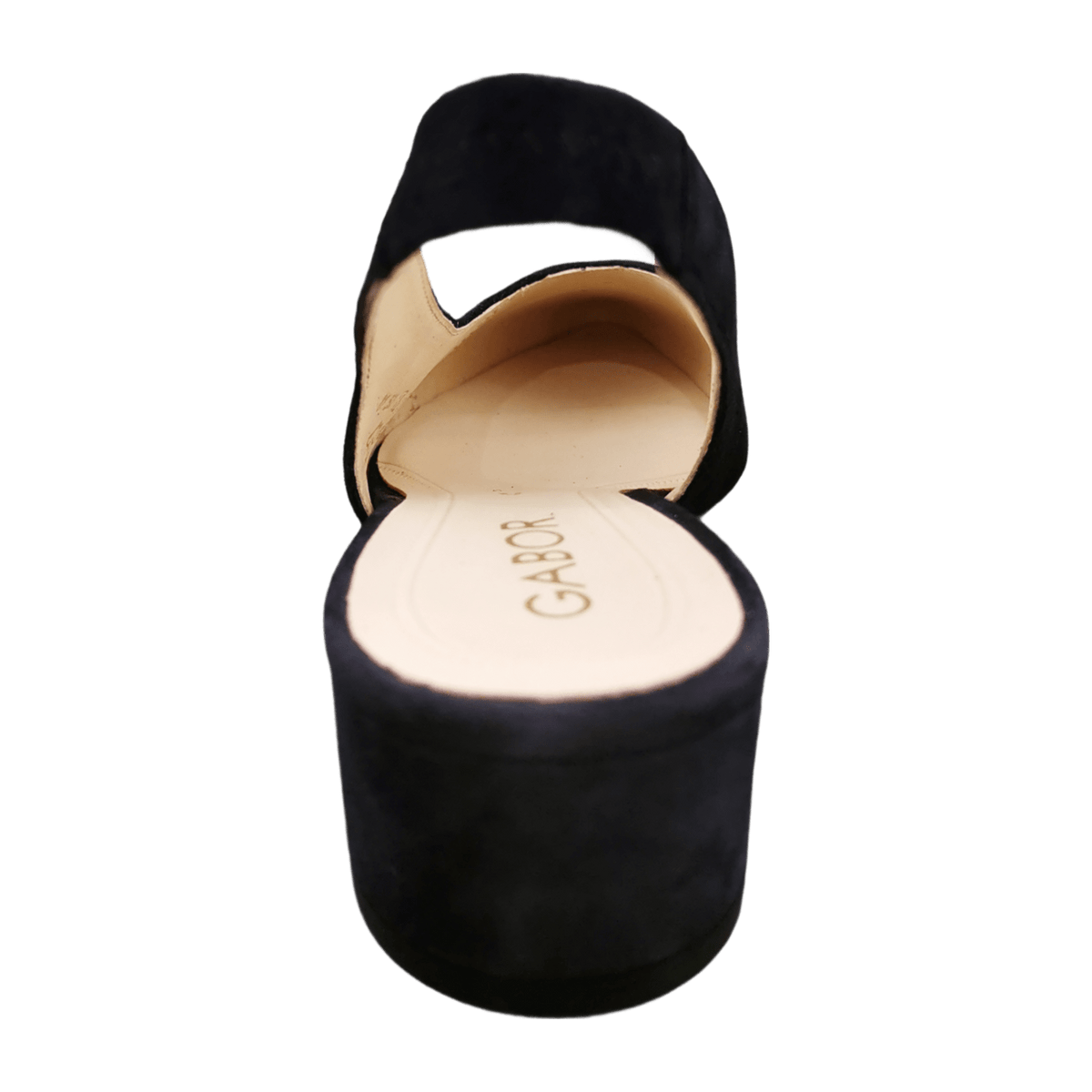 Gabor Women's Slingback Pumps - Dark Blue Suede Comfort Heels