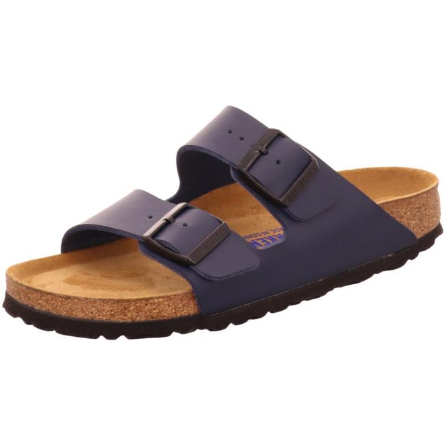 Birkenstock Arizona Blue SFB Sandals Slides Shoes Birko-Flor narrow - Bartel-Shop