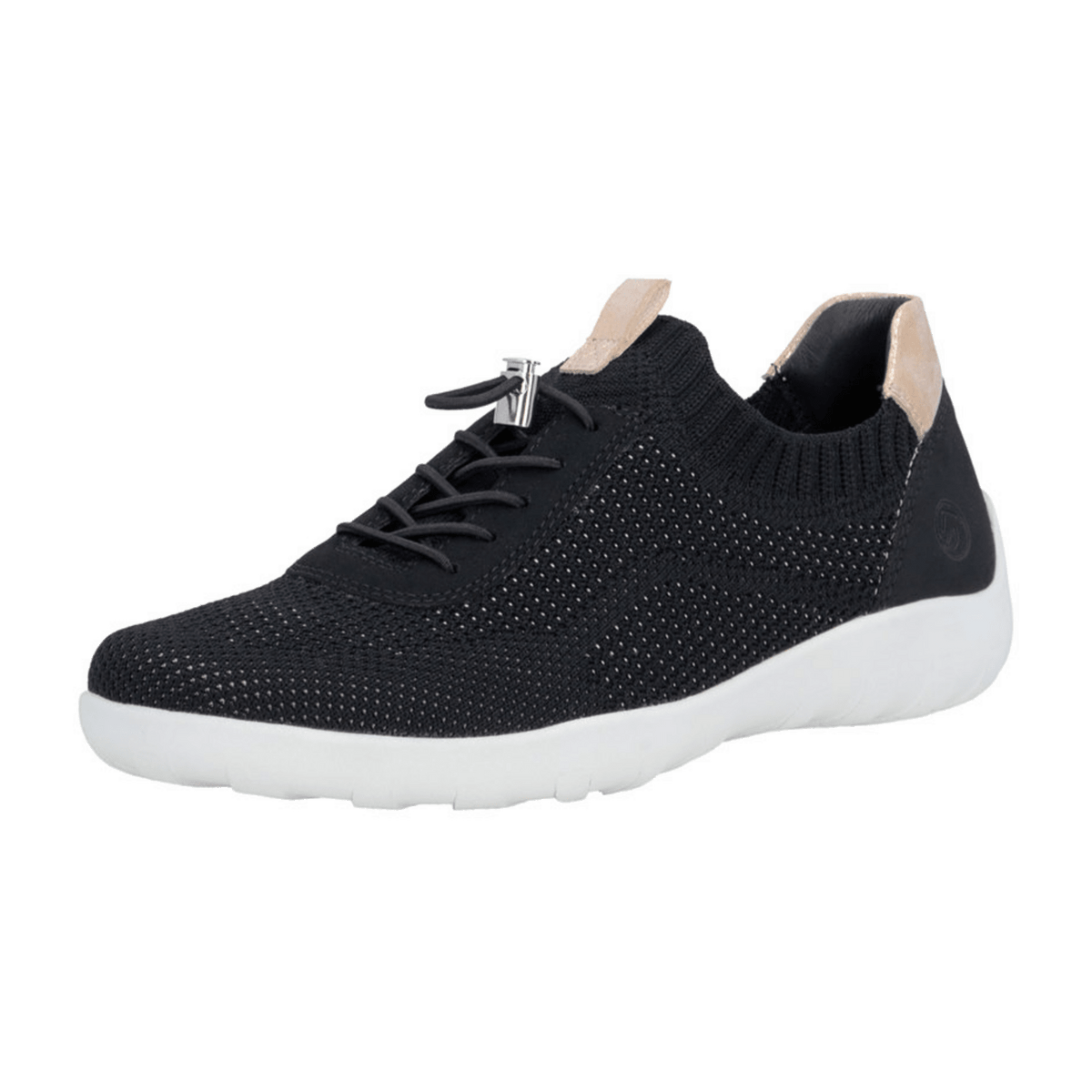 Remonte Women's Loafers R3520 Black Canvas Shoes