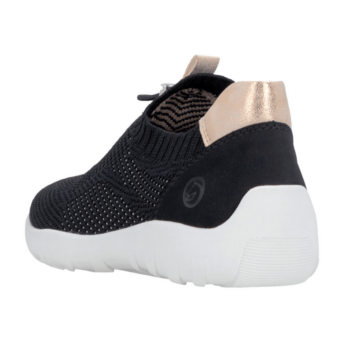 Remonte Women's Loafers R3520 Black Canvas Shoes