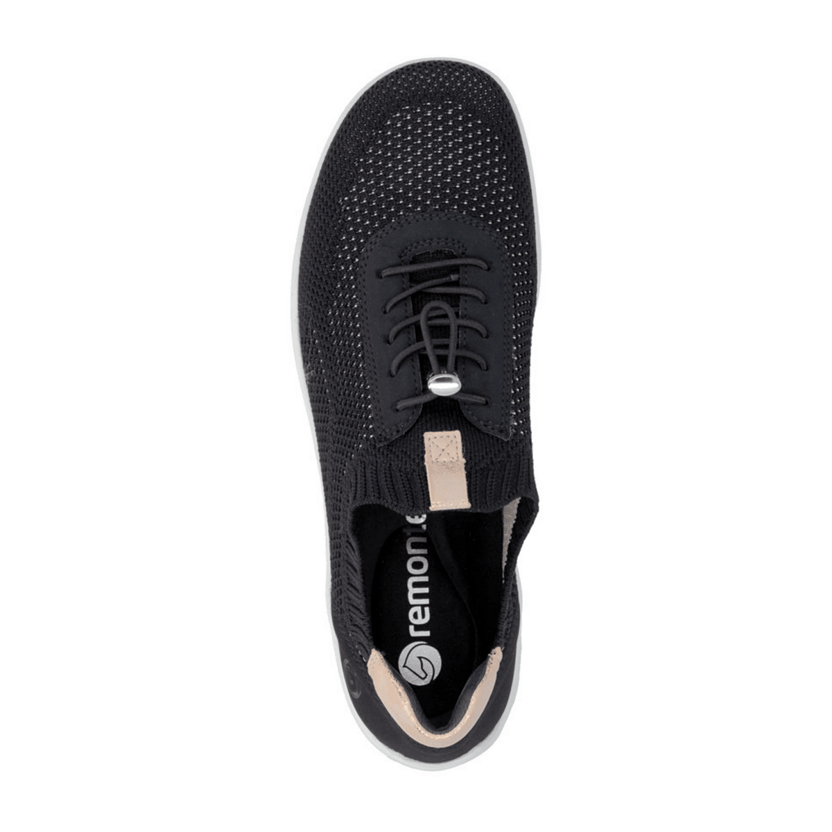 Remonte Women's Loafers R3520 Black Canvas Shoes