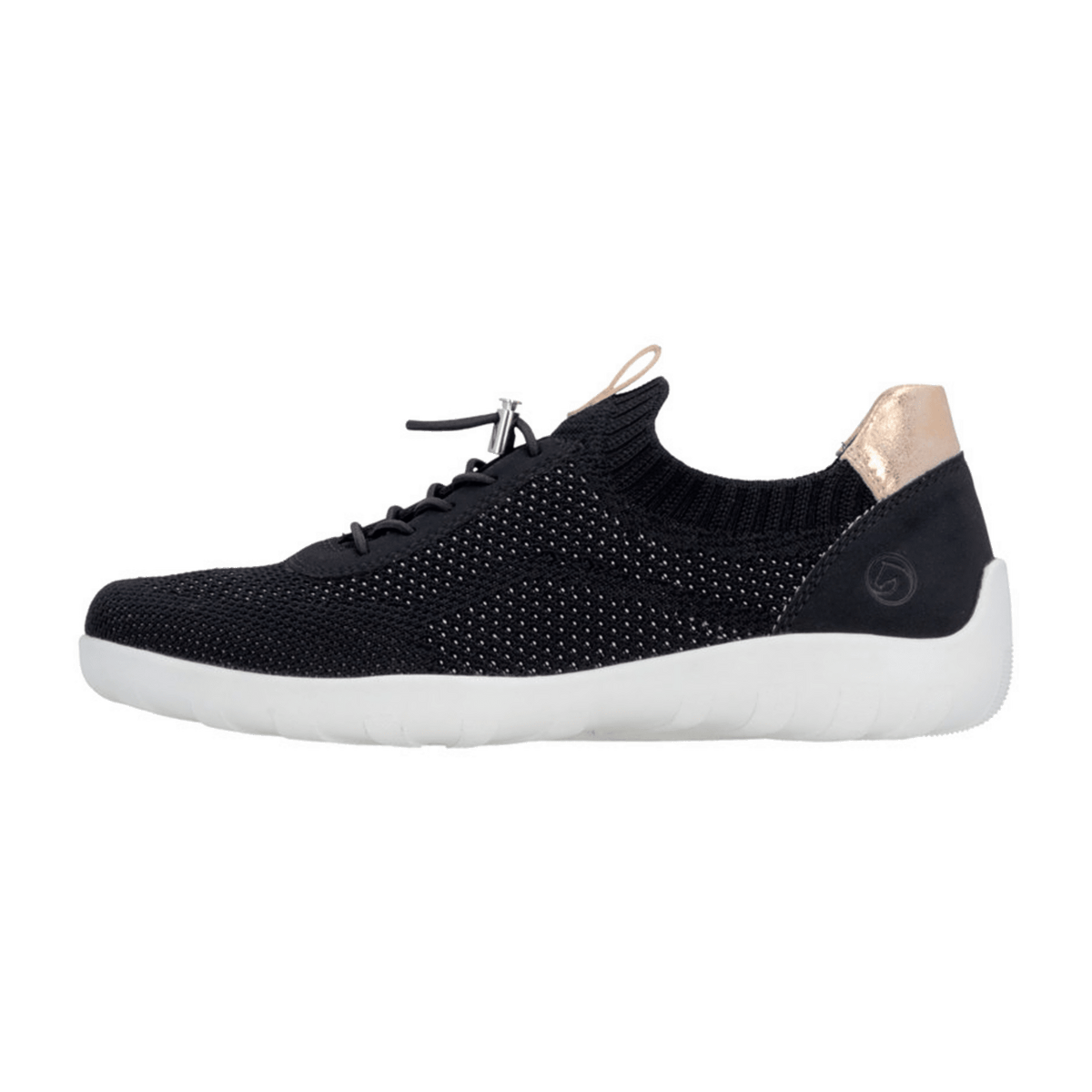 Remonte Women's Loafers R3520 Black Canvas Shoes