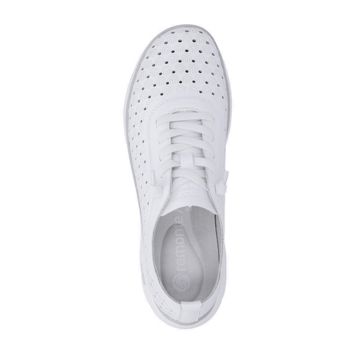 Remonte Women's D3G03 Mules White Leather Comfort Slides