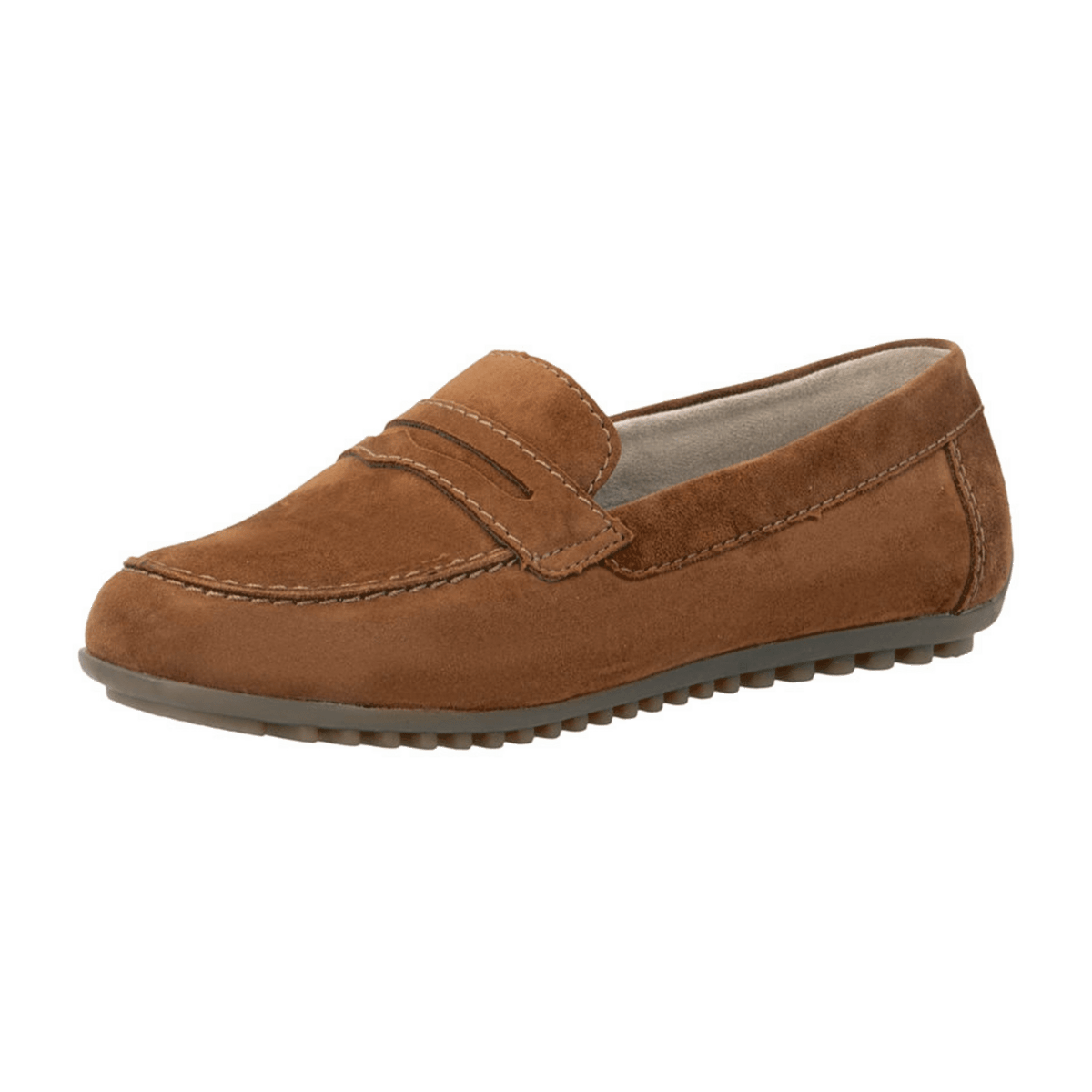 Remonte Women's Leather Loafers Brown - Moccasins with Non-Slip Sole