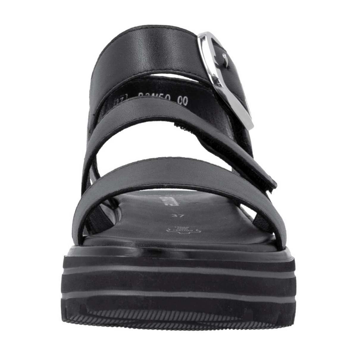 Remonte Women's Black Sandals - Roman Style Comfort Shoes