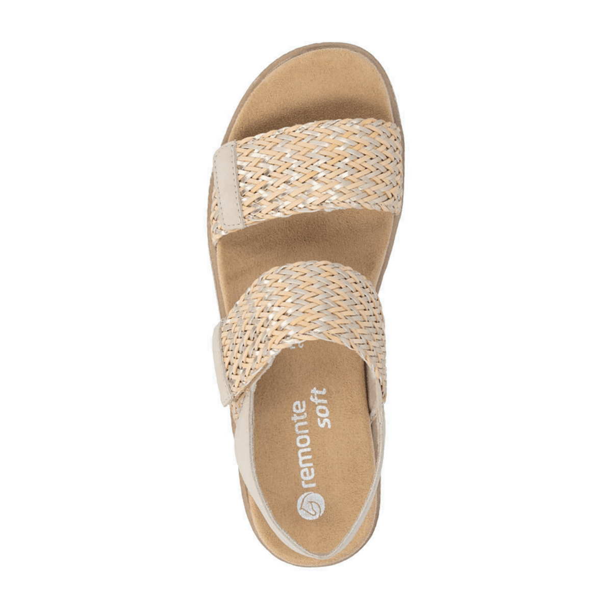 Remonte Women's Gold Sandals - Elegant Summer Shoes