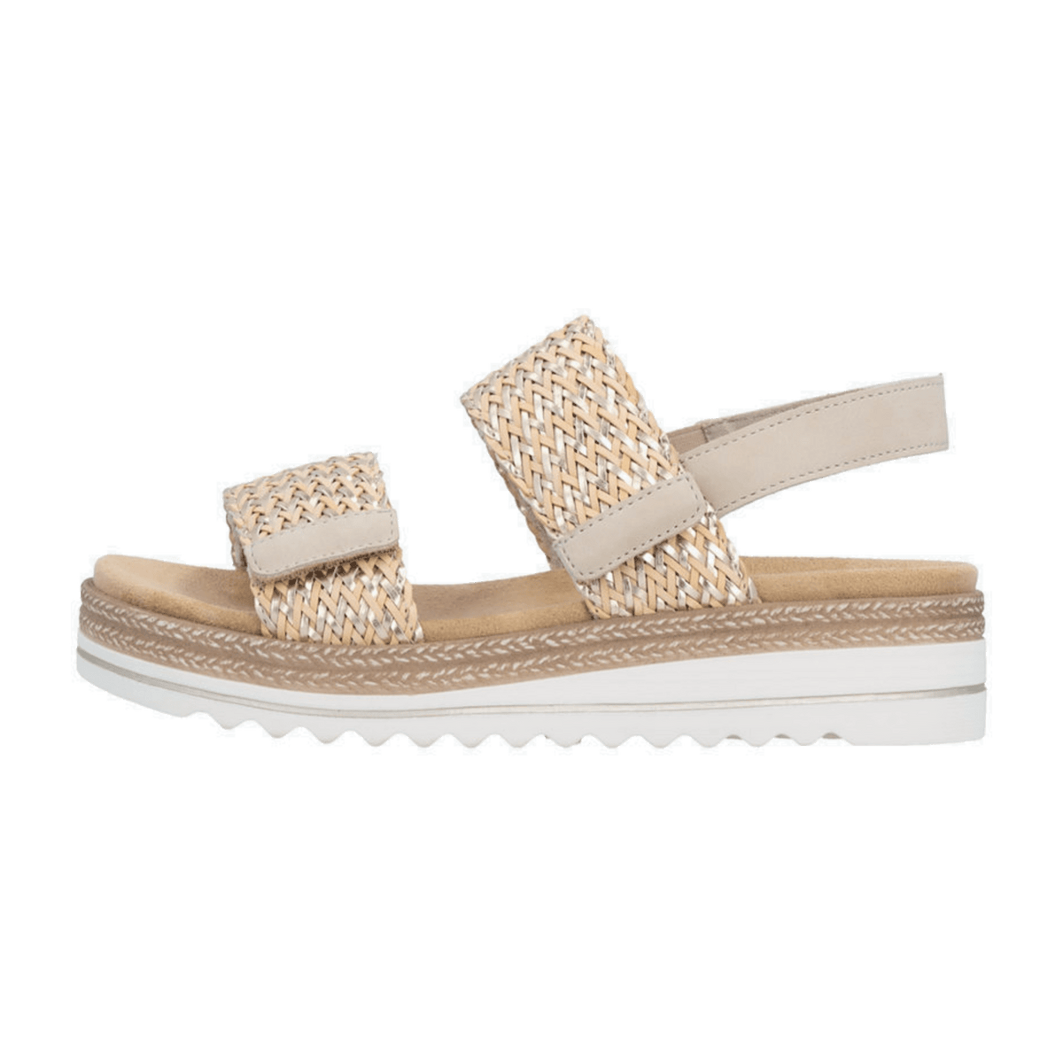 Remonte Women's Gold Sandals - Elegant Summer Shoes