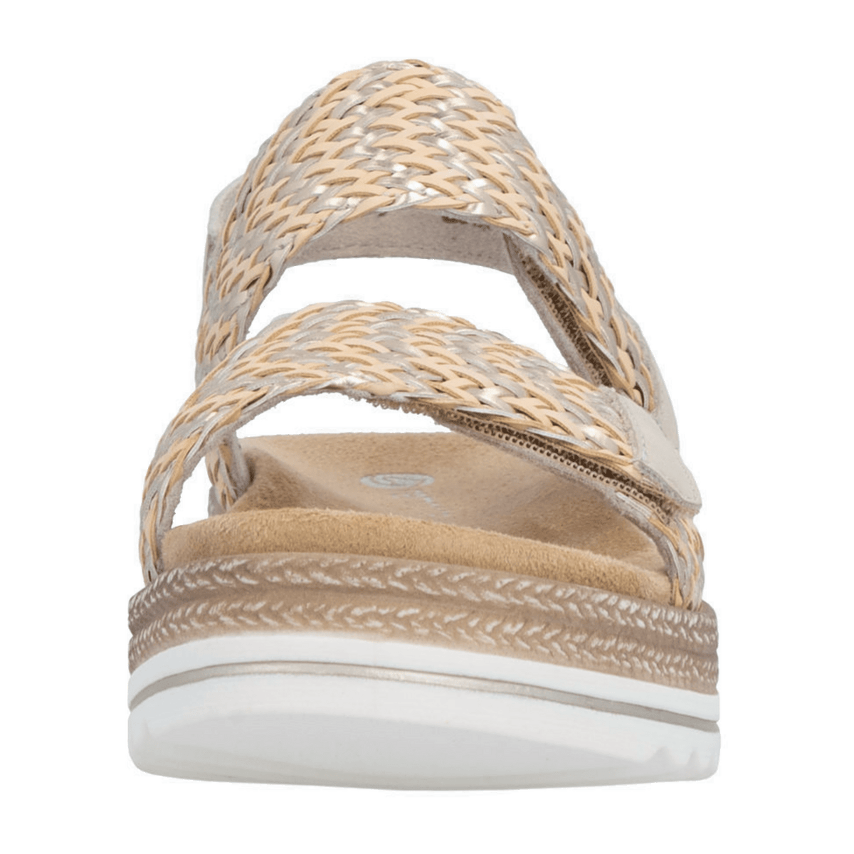 Remonte Women's Gold Sandals - Elegant Summer Shoes