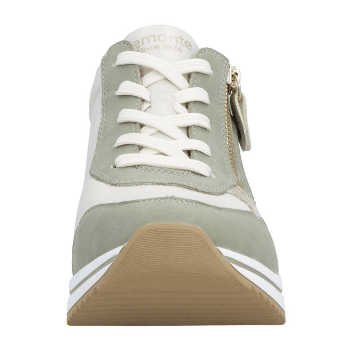 Remonte Women's White Stretch Sneakers - Flexible Fashion Trainers