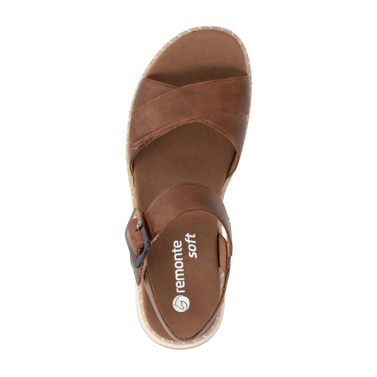 Remonte Women's Classic Sandals D3J52 - Brown Slip-In