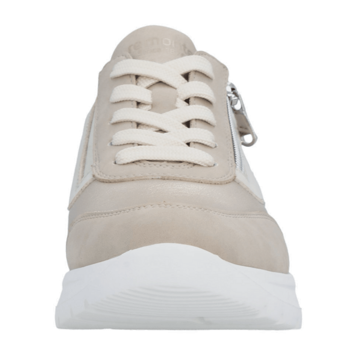 Remonte Women's Beige Lace-Up Sneakers Comfort Shoes