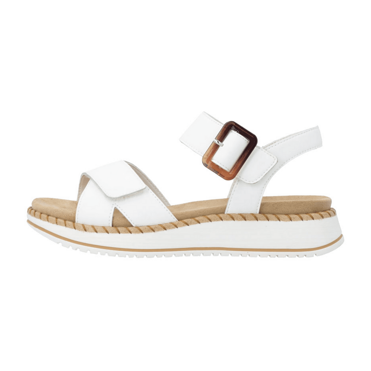Remonte D3J52 Women's Classic Sandals White