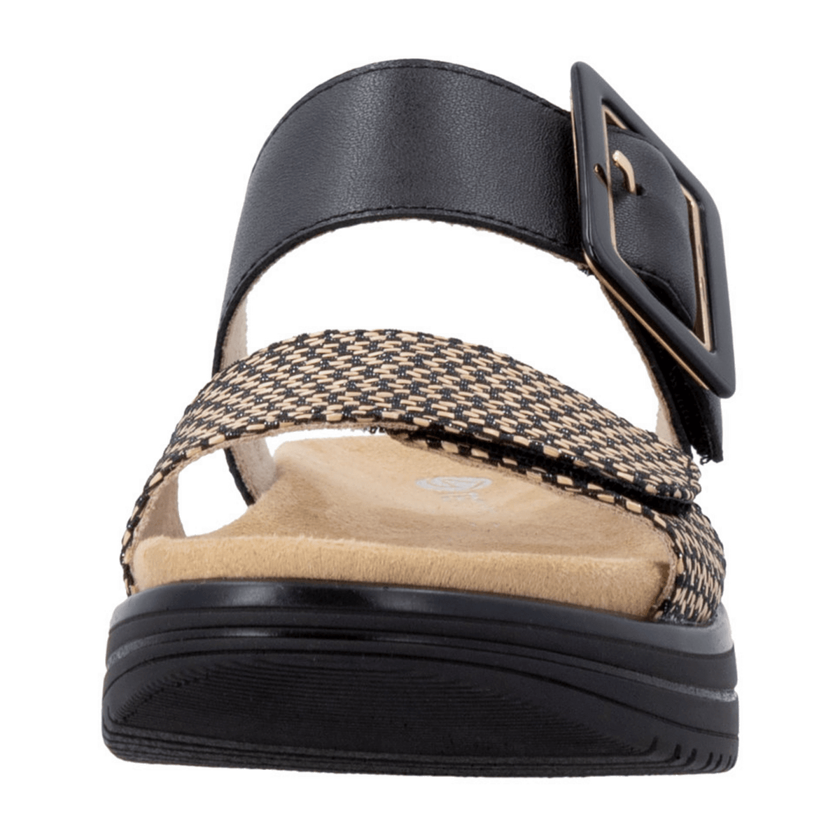 Remonte Women's D1J61 Mules - Black Cushioned Sandals
