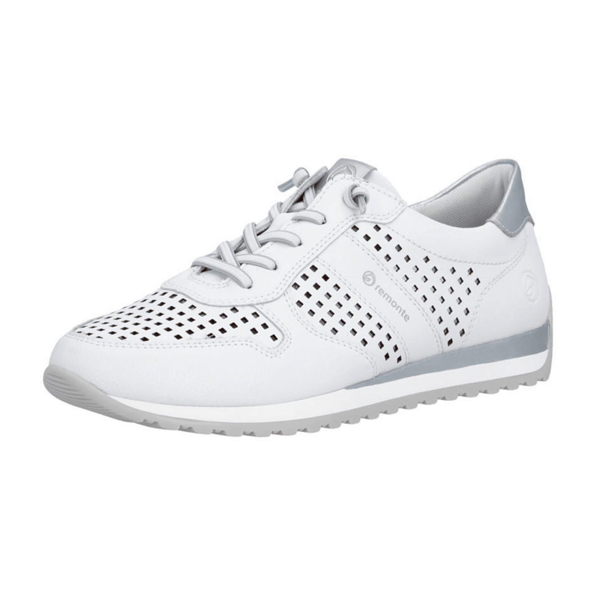 Remonte Women's Casual Sneakers White Leather - Light Flexible