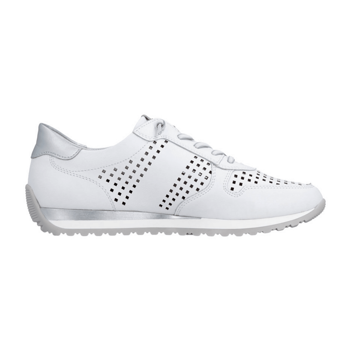 Remonte Women's Casual Sneakers White Leather - Light Flexible