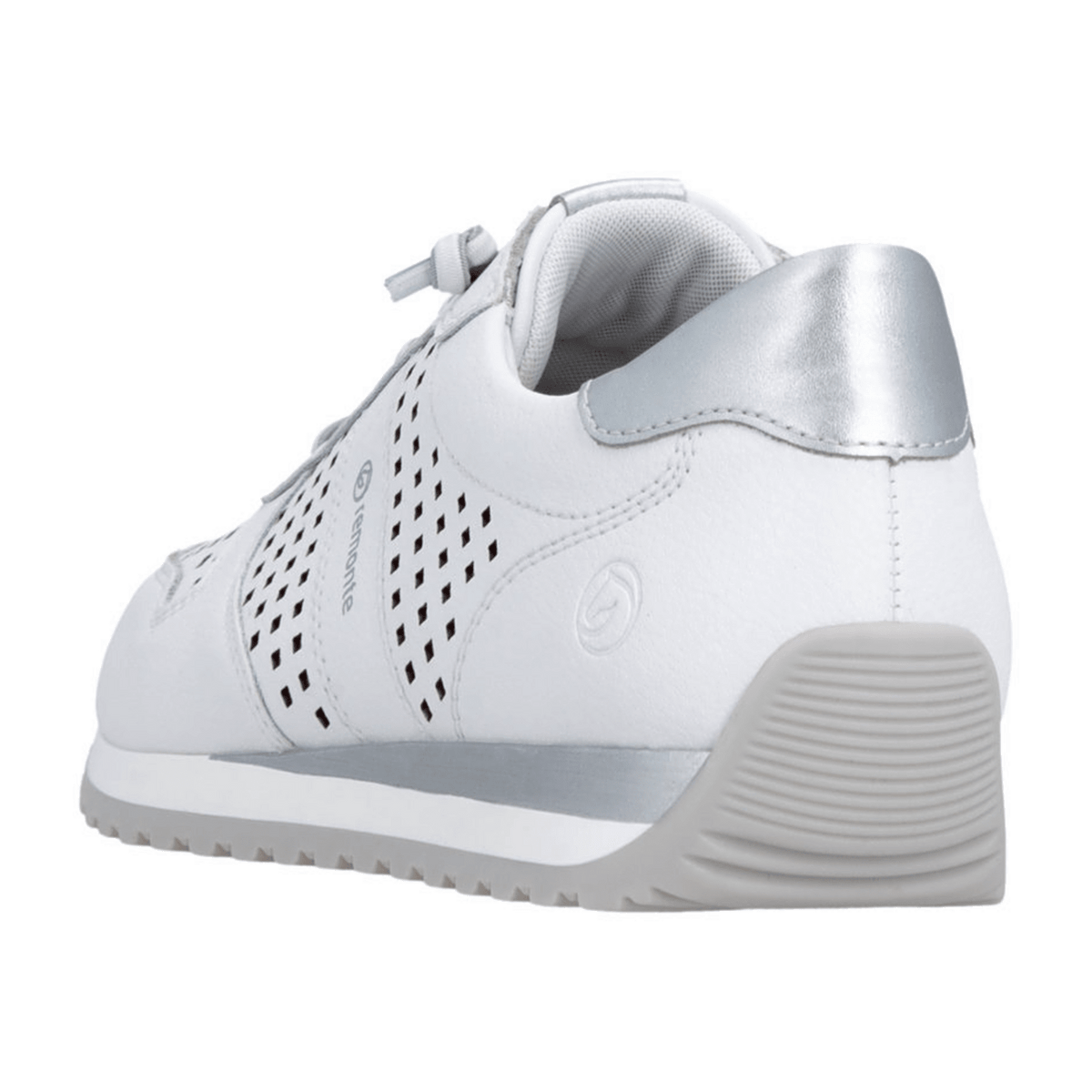 Remonte Women's Casual Sneakers White Leather - Light Flexible