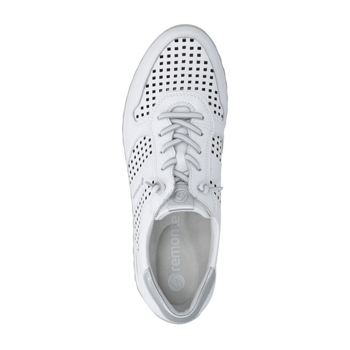 Remonte Women's Casual Sneakers White Leather - Light Flexible