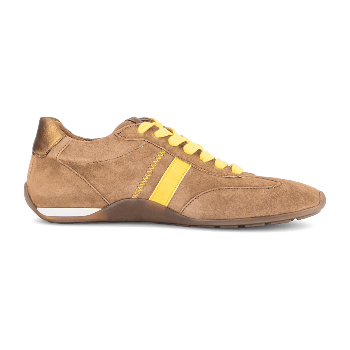Gabor Women's Low-Top Trainers Peanut Estate Nubuck Suede